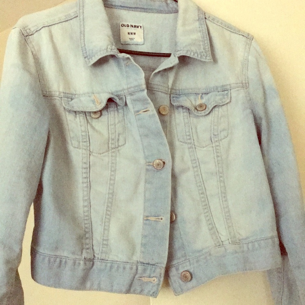 Light Wash Denim Crop Jacket
